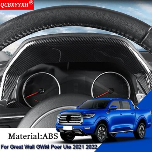 ABS Car Interior Dashboard Decorative Frame Cover Trim Auto Sticker Accessories Fit For Great Wall Cannon GWM Poer Ute 2021 2022
