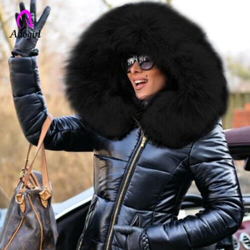 Женские пуховики с мехом Adogirl China At AliExpress