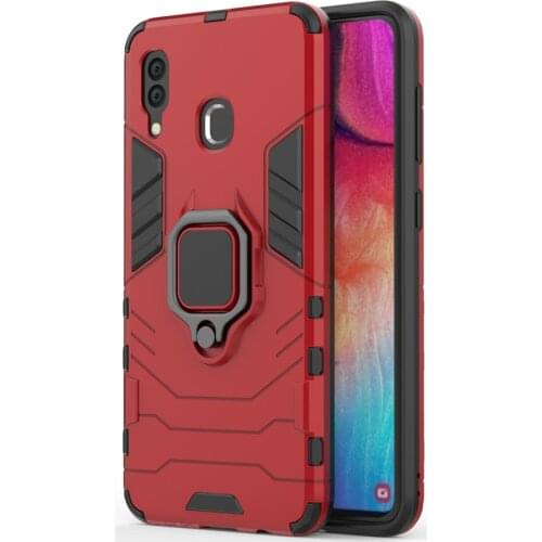 Armor Case For Samsung Galaxy A20 Case A20s A20e Stand Holder Magnetic Car Ring Cover For Samsung A20E A20 A20S A 20 Phone Cover