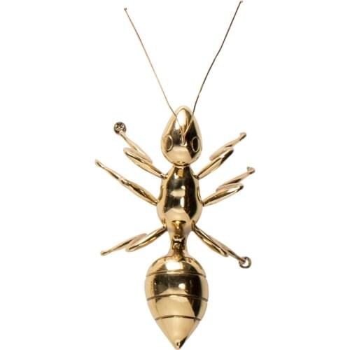 European 3D Luxurious Creative Ant Wall Decoration Copper Crafts Decor Wall Ornament Animal Wall Hanging Mural Accessories R2763