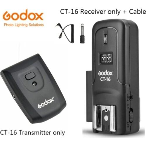 Godox CT-16 16 Channels Wireless Flash Radio Trigger Transmitter Receiver ONLY for Canon Nikon Pentax Studio Speedlite Flash