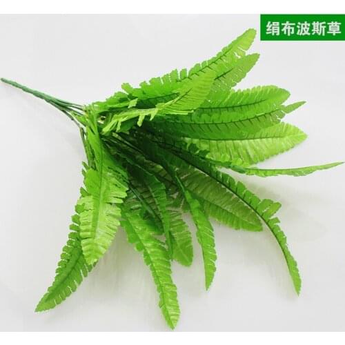 Hot sale 1 PC Artificial Persian grass Wedding Living Room Home Decor plastic flowers Greening indoor setting wall accessories