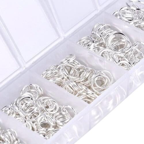 1 Box 2500 Pcs Set Sterling 6 Color To Chose Silver/Gold/Steel/Black Plated Open Jump Rings 3mm-10mm DIY Jewelry Making 3*15cm