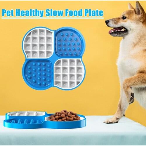 Mat for Dogs Cats Slow Food Bowls New Pet Dog Feeding Food Bowl Silicone Dog Feeding Lick Pad Dog Slow Feeders Treat Dispensing