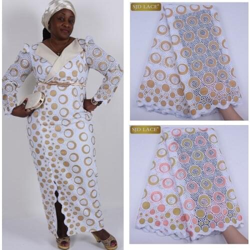 100%Cotton Swiss Voile Lace In Switzerland High Quality African Dry Lace Fabric Small Holes Nigerian Lace Wedding Garment A1741