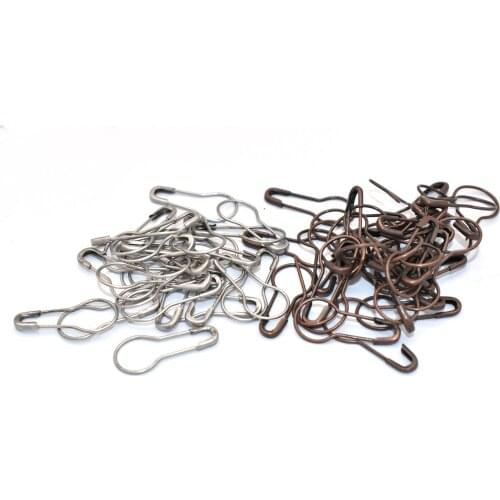 Bulb Safety Pins Brooch Decorative Charms Stitches Holder for Knitted Fasteners Used in Clothes Skirt Dresses 21 mm 100 PCS