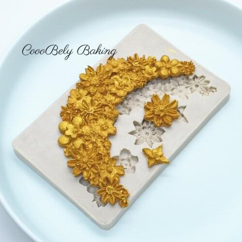 Luyou DIY Flower silicone mold fondant molds cake decoration sugarcraft chocolate mould soap candle molds cake decoration FM1078