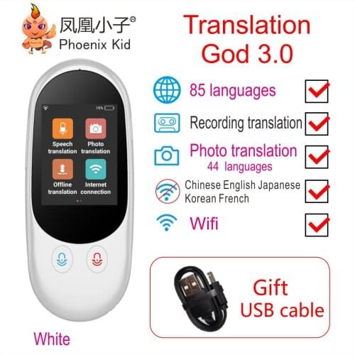 Global 85 multi language voice traductor Photo translation smart wifi portable instantaneo de voz instant voic translat devic