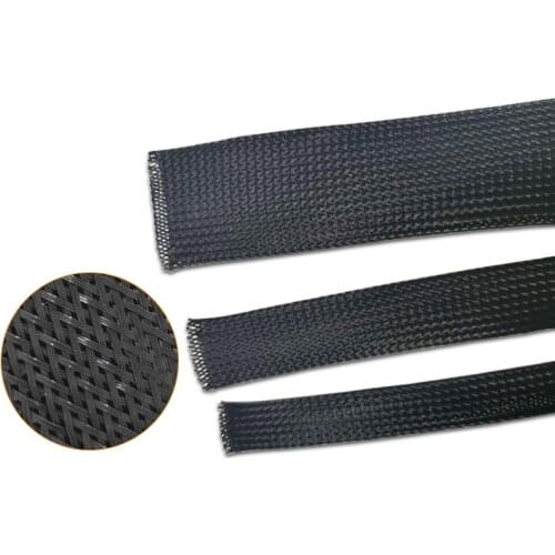 Customizable 5/100/300M 3mm to100mm Insulated Braid Sleeving PET Wire Expandable Cable Sleeve Flame-retardant nylon braided tube