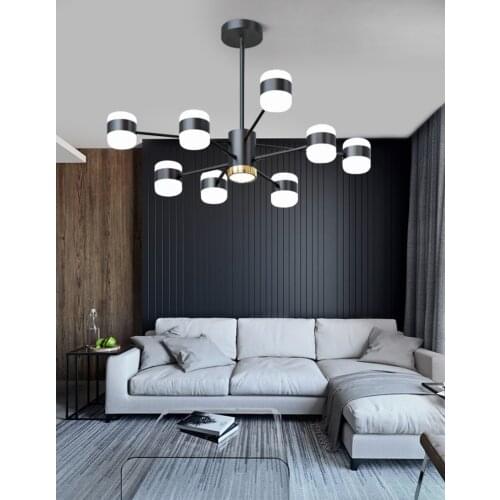 Nordic living room led chandelier molecular light post modern room lamp personalized dinig room net red bedroom light room lamp