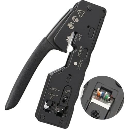 Network Cable Crimper RJ45 Crimp Tool Cutter Stripper for Rj45 Cat7 Cat6 Cat5 Rj11 Rj12 Connector Crimper Pliers