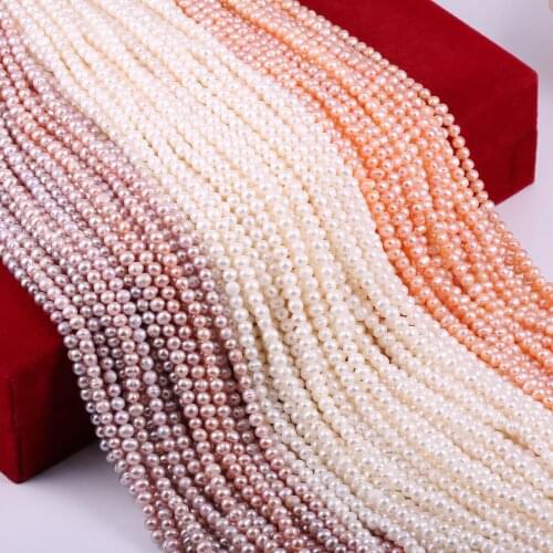 Charm Nearround Pearl Beads Natural Freshwater Pearls for Women DIY Elegant Bracelet Necklace Making Jewelry Findings 14