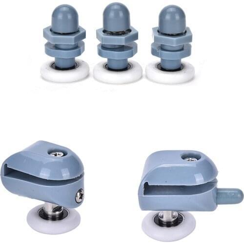 Single Shower Door Rollers Runners Wheels Pulleys Replacement Top/Bottom Shower Wheels 25mm Hardware Tools