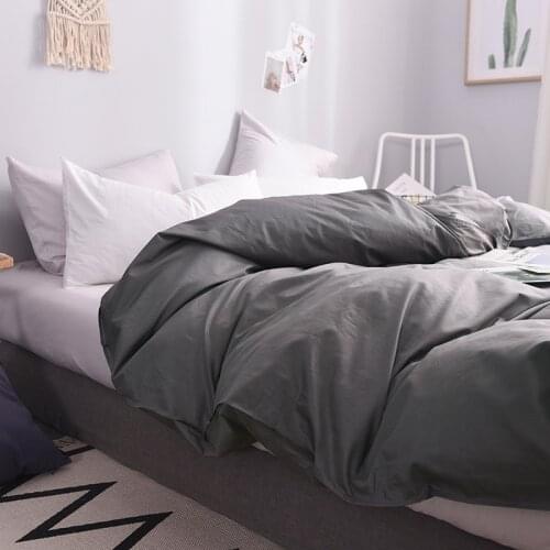 New Design 2019 1Pcs Duvet Cover Solid Color Quilt Cover Skin Care Cotton 150x200cm/180X200cm/180x220cm/200x230cm/220x240cm size