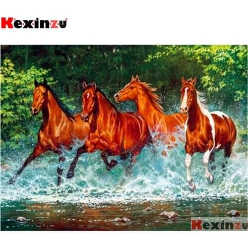 Full Square/Round 5d Diamond Painting Steed 3d Embroidery Cross Stitch Diamond Mosaic Full Picture Rhinestone Decor W1350