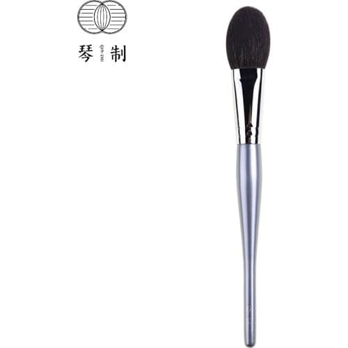 QINZHI Professional Handmade Make Up Brush 194 Flat Blush Brush Soft Saikoho Goat Hair Synthetic Fiber Makeup Brushes