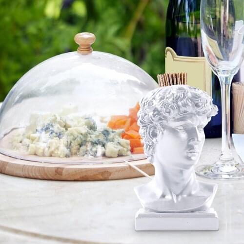 David Sculpture Home Decor Character Statue Makeup Brush Storage Box Pen Holder Living Room Office Desktop Art Decoration