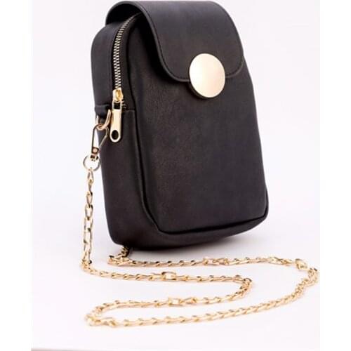 Cell Phone Shoulder Bags Women Mini Crossbody Bag High Quality Elegant Lady Chains Multi Compartment Faux Leather Made inTurkey