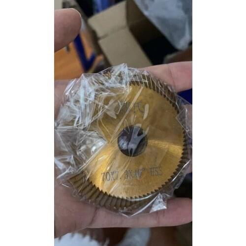 HSS high speed steel yellow color cutter 70*7.3*40 for key cutting machine