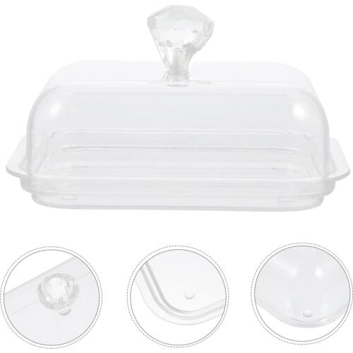 1Pc Butter Box Food Crisper Preservation Box Butter Storage Case with Lid