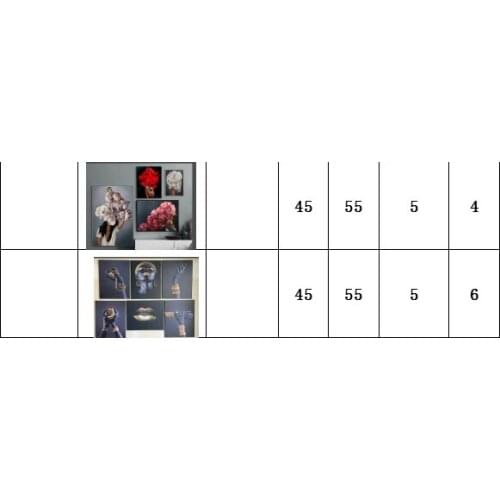 10PIECE nude African Woman Oil Painting on Canvas Cuadros Posters and Prints Wall Art Picture for Living Room