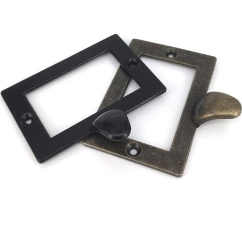 1x Antique Label Pull Frame Handle File Name Card Holder For Furniture Cabinet Drawer Box Case Bin 73x62mm