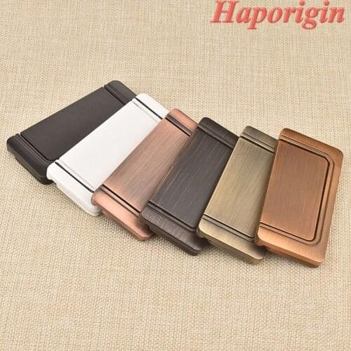 2x Kitchen Cabinet Drawer Concealed Handles Furniture Door Knobs Wardrobe Stealth Handle Cupboard Closet Dresser Pulls Shoes Box