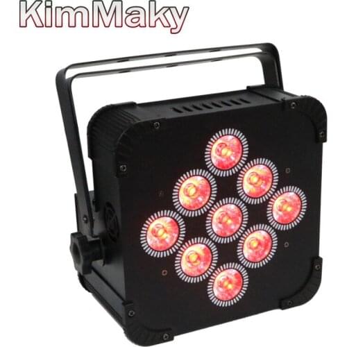 4pack truss DMX Wireless Battery Powered LED Par Light RGBWA+UV 6in1 Color Led Wash Light DJ Lights Uplights IRC recmote