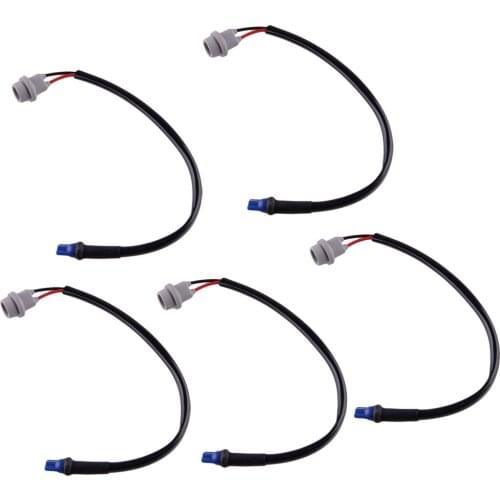 5Pcs Car T10 Extension Wiring Harness Adapter Sockets Universal For Car 168 175 194 W5W 2825 921 Working Light Bulbs