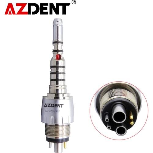Azdent Dental Quick Coupling Coupler For Fiber Optic Handpiece LED Dental Quick Couple