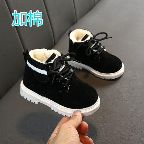Kids Fashion Little Girl Shoes Suede Child Sneaker Toddler Boy Autumn Winter Boots Baby Girl Ankle Boots 2021 1 2 3 4 5 6 Years