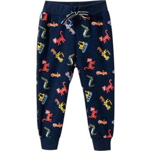 Jumping Animals Kids Sweatpants for Autumn Winter Fashion Boy Girl Trousers Clothing Full Length Kids Pants