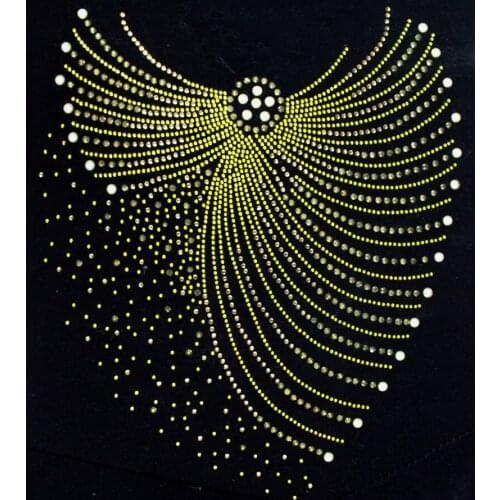 Love Hot Image Hot Diamond Pattern Stickers Super Flash Rhinestones Finished Large Image Clothing Accessories Customization