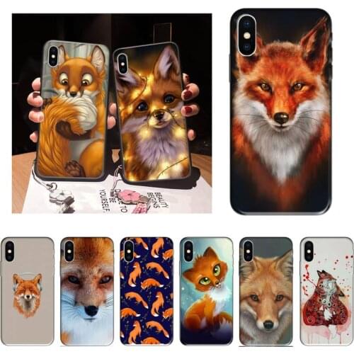 JHTAO Cute cartoon animal fox Phone Case For iPhone 12 Mini 11 Pro XS Max X XR 7 8 Plus