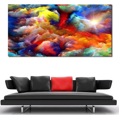 JQHYART Abstract Cloud Paintings On Canvas Modern Wall Pictures For Living Room Home Decor No Frame Oil Painting