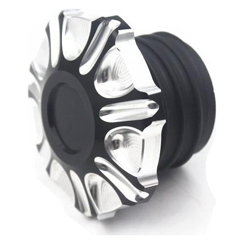 Motorcycle CNC Cut Fuel Tank Gas Cap Cover For Harley Sportster XL1200 883 X48 Dyna Touring 1996-up