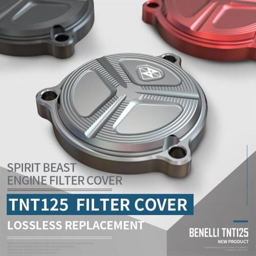 Tnt 125 Filter Cover Modified Motorcycle Accessories Personalized Car Cover Motorbike Aluminum Alloy Appearance Spirit Beast
