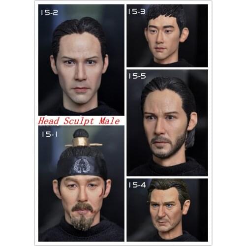 KUMIK 1/6 scale figure doll head shape for 12" action figure doll accessories male Head carved not include body,clothes