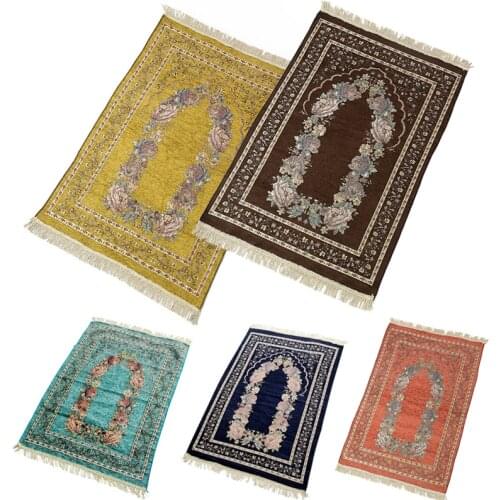 Muslim Prayer Rug 70X110Cm Islamic Worship Rug Compass Printing Prayer Mat Blanket Home Meditation Carpet Foislamic Arab Ramadan