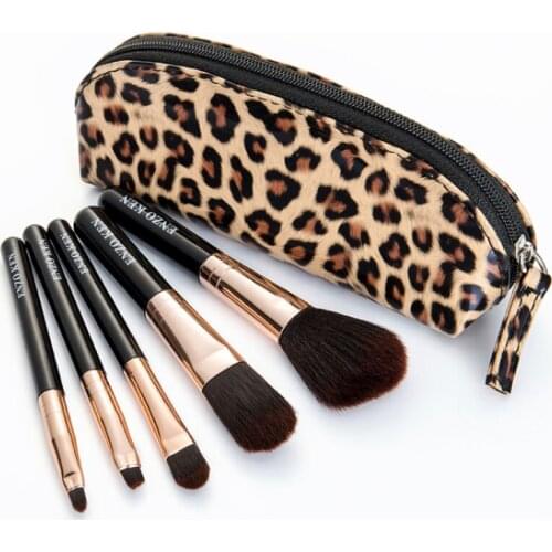 Make up brush set 5 Portable Travel Brush Sets