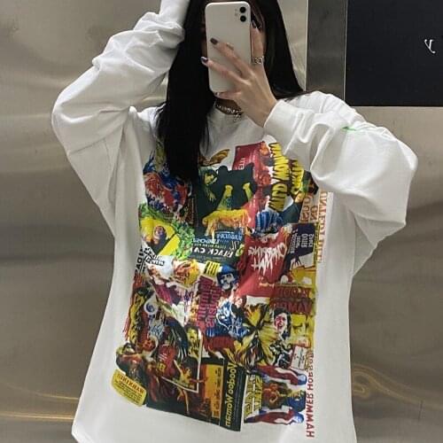2021 New Autumn Casual Men Sweatshirt Loose High Quality Women Pullovers Fashion Elegant Print Round Neck Unisex Pullovers T561