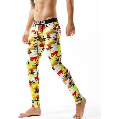 New SEOBEAN Winter Underwear Mens Warm Thermal Cotton Long Johns Men Long Johns Bottom Thermal Underwear
