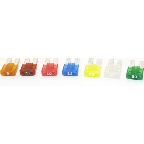 1000pcs Micro2 ATR Automotive Fuses Assorted 14 pcs 5A 7.5A 10A 15A 20A 25A 30A Set Pak for New ford/fox /mondeo /Dodge/JEEP