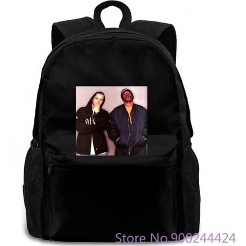 Rakim Rakim w Eminem Hip Hop Novelty Brand women men backpack laptop travel school adult student