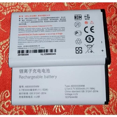 With Track,PHIXFTOP original AB3000SWM battery For philips E218 cellphone Batterie for XENIUM CTE218 smart Mobile phone