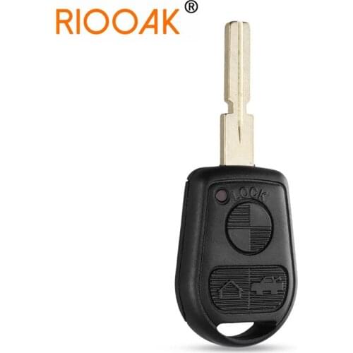 3 Button Uncut Blade Car Key Replacement Remote Key Case Shell Fob Uncut key case for BMW E31 E32 E34 E36 E38 E39 E46 Z3