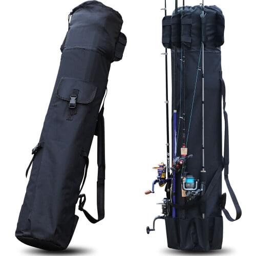 Sougayilang 120cm Fishing Bag BlackGreen Fishing Tackle Storage Bag Portable Multifunction Nylon Fishing Bags Fishing Rod Bag