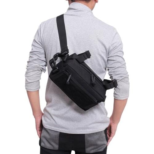 Tactical Military Molle Messenger Bag Sports Crosscody Bags Sling Pack Multipurpose Handbag Waterproof Climbing Travel Waist Bag