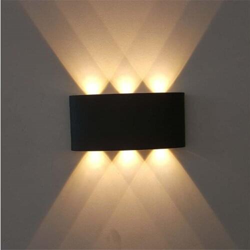 BEIAIDI 6W Up Down Outdoor Waterproof LED Wall Lamps Home Garden Porch Light Hotel Villa Balcony Corridor Exterior Wall Lamps