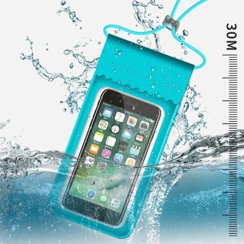 TPU Waterproof HD Mobile Phone Bag Outdoor Touch Screen Swimming Bag Phone Case Cellphone Pouch Holder for Water Sports